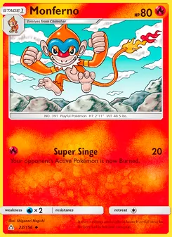 Monferno, Ultra Prism Nº 22 Normal