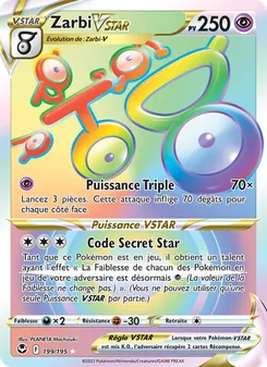 Zarbi VSTAR, Tempête Argentée No. 199 Holo