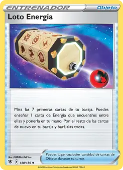 Loto Energía, Resplandor Astral Nº 140 Normal