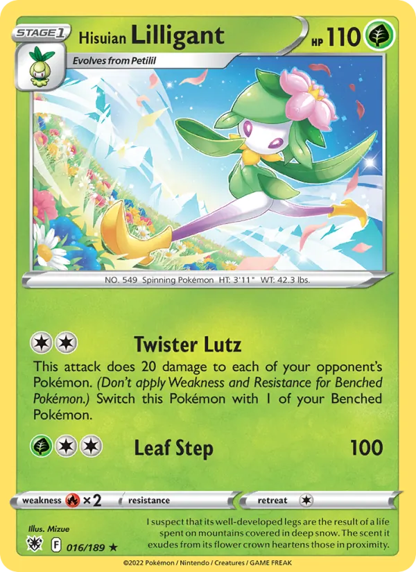 Hisuian Lilligant, Astral Radiance Nº 016
