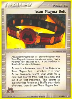 Team Magma Belt, Team Magma vs Team Aqua No. 81 Normal