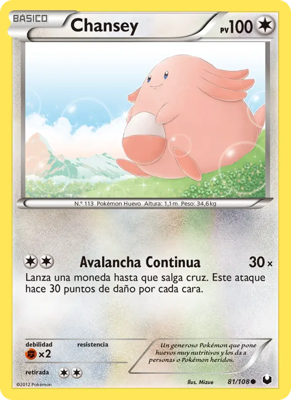 Chansey, Oscuros Exploradores Nº 81