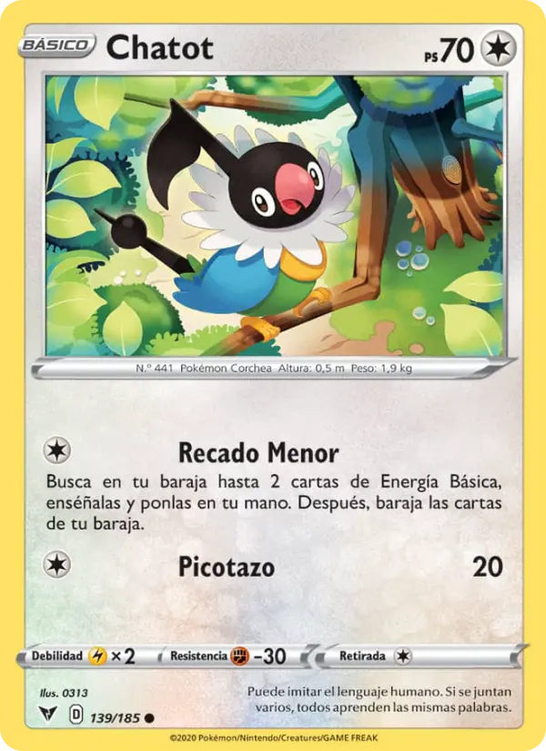 Chatot, Voltaje Vívido No. 139