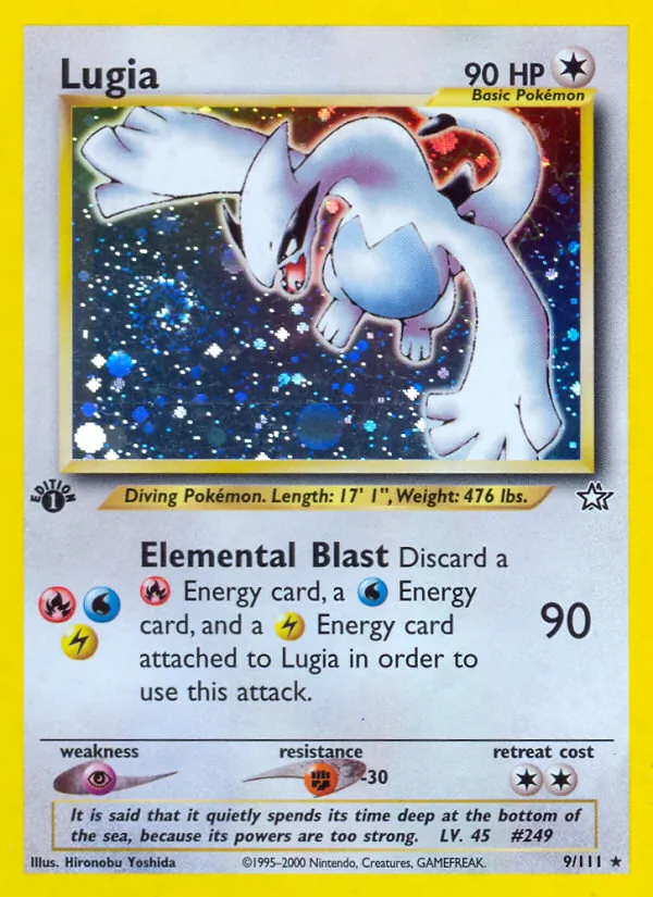 Lugia, Neo Genesis No. 9