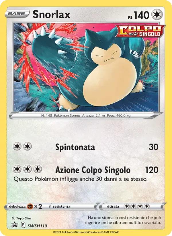 Snorlax, SPSC Promo Nº SWSH119