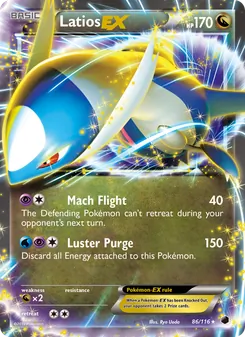 Latios-EX, Plasma Freeze Nº 86 Normal