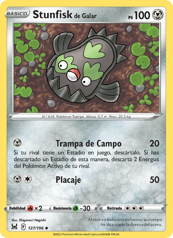 Stunfisk de Galar, Origen Perdido No. 127