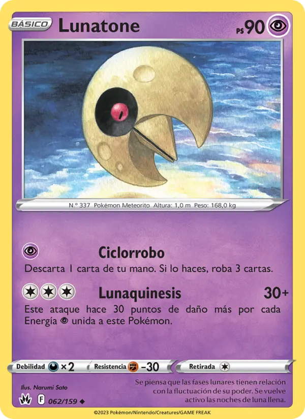 Lunatone, Cenit Supremo Nº 062