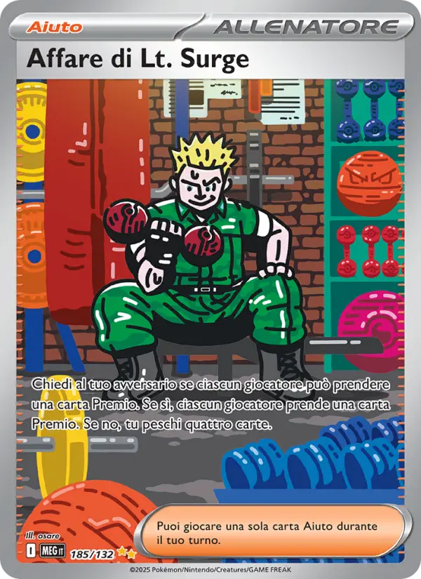 Affare di Lt. Surge, Megaevoluzione No. 185