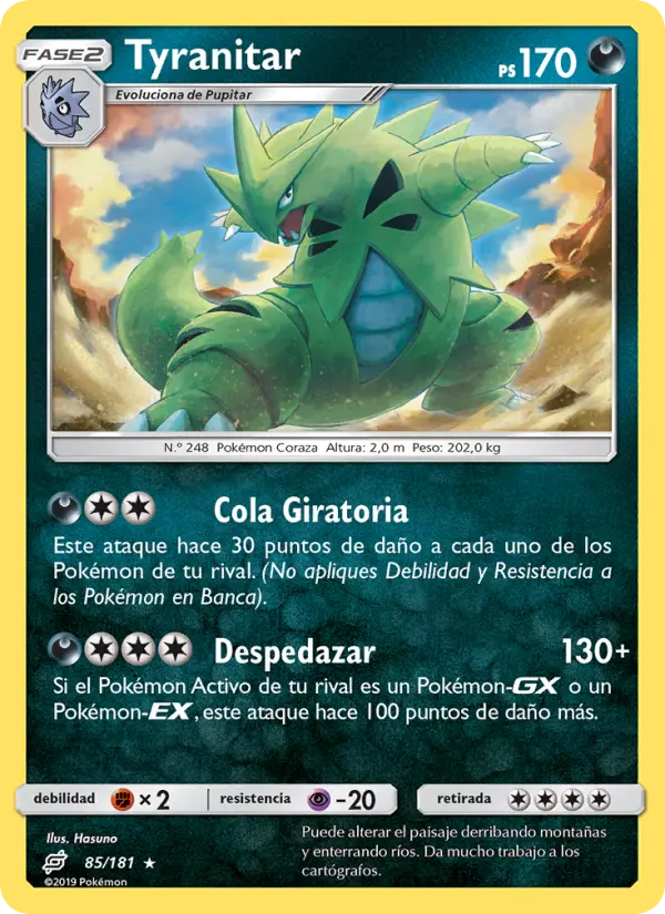Tyranitar, Union de Aliados No. 85