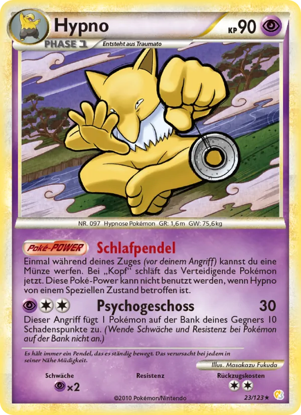 Hypno, HeartGold SoulSilver Nº 23