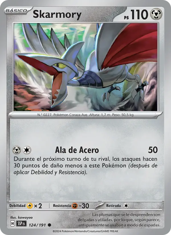 Skarmory, Chispas Fulgurantes No. 124