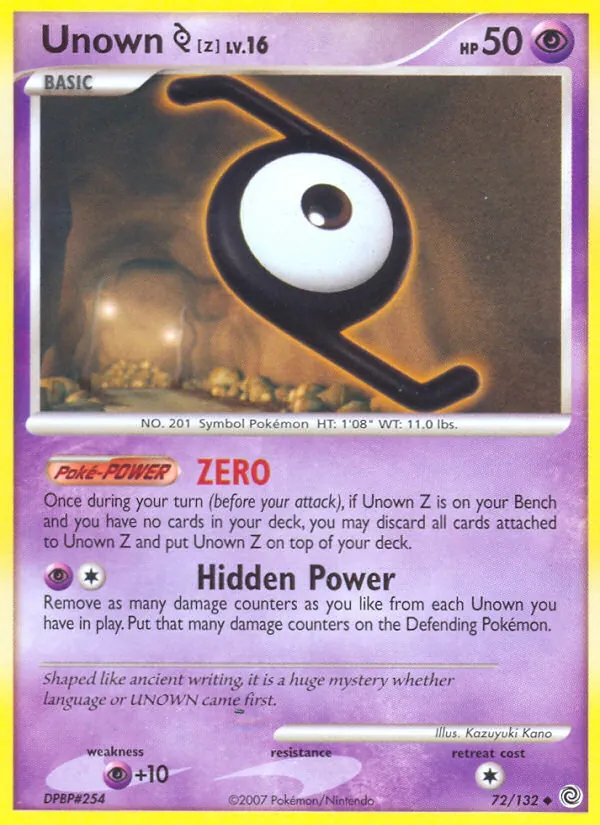 Unown Z, Secret Wonders No. 72