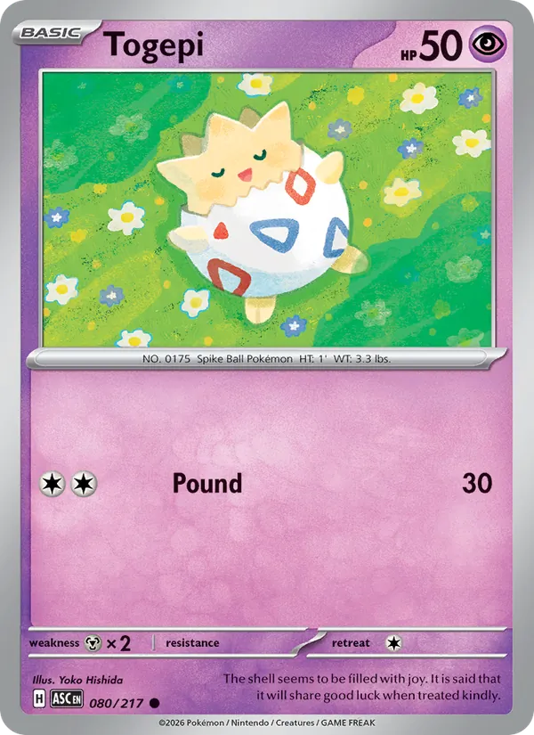 Togepi, Ascended Heroes No. 080