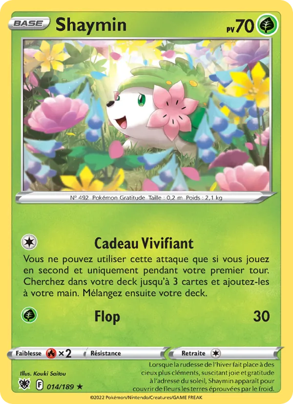 Shaymin, Astres Radieux Nº 014
