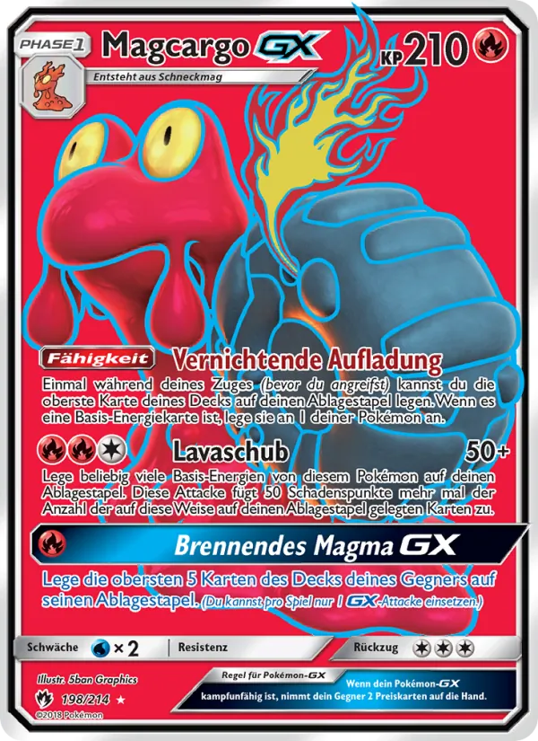 Magcargo GX, Echo des Donners No. 198