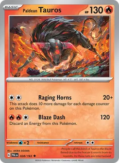 Paldean Tauros, Paldea Evolved No. 028 Normal