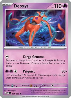 Deoxys, Caos Creciente Nº 031 Normal