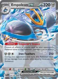 Empoleon ex, Phantasmal Flames No. 070 Holo