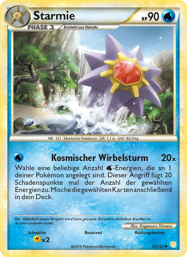 Starmie, HeartGold SoulSilver No. 53