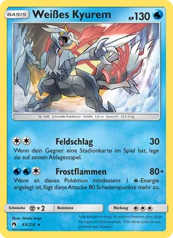 Weißes Kyurem, Echo des Donners No. 63 Normal