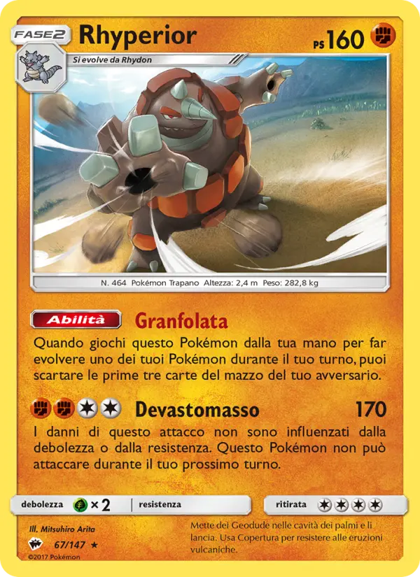 Rhyperior, Ombre Infuocate Nº 67