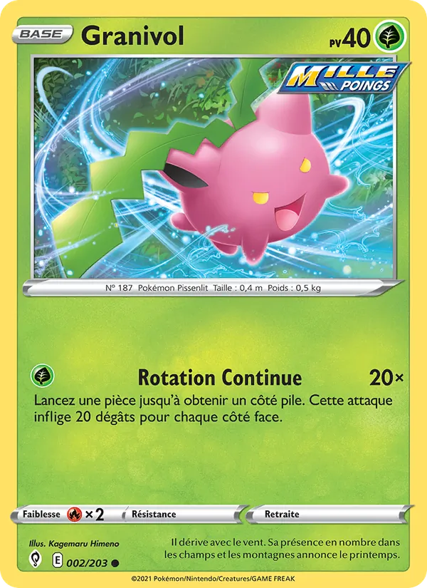 Granivol, Évolution Céleste No. 2