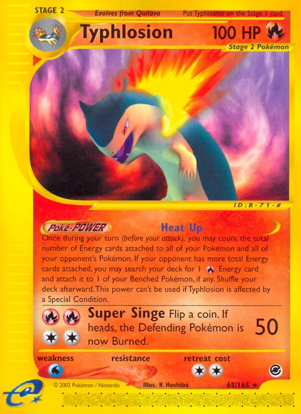 Typhlosion, Expedition Base Set Nº 65