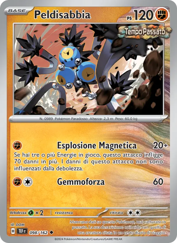 Peldisabbia, Cronoforze Nº 098