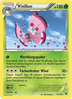 Vivillon, XY No. 17 Normal
