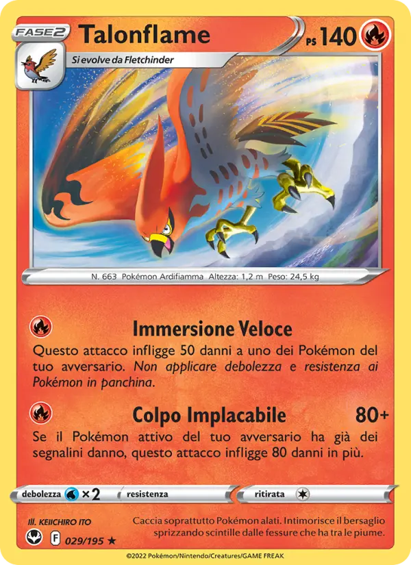 Talonflame, Tempesta Argentata No. 029
