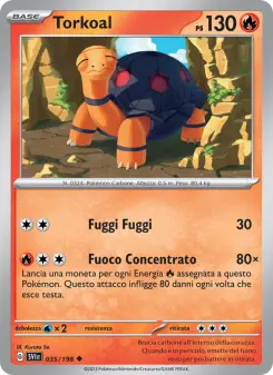 Torkoal, Scarlatto e Violetto No. 035 Normal