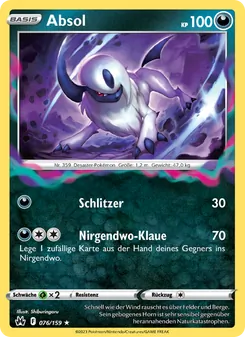 Absol, Zenit der Könige No. 076 Holo