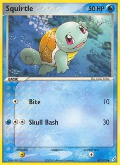 Squirtle, Crystal Guardians No. 63 Normal