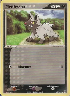 Medhyena, EX Rubis & Saphir Nº 63 Normal