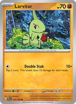 Larvitar, Paldea Evolved Nº 110 Normal