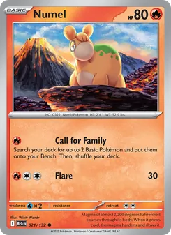 Numel, Mega Evolution No. 021 Normal