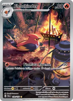 Fletchinder, Evoluzioni a Paldea Nº 199 Holo