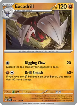 Excadrill, Surging Sparks Nº 109 Normal