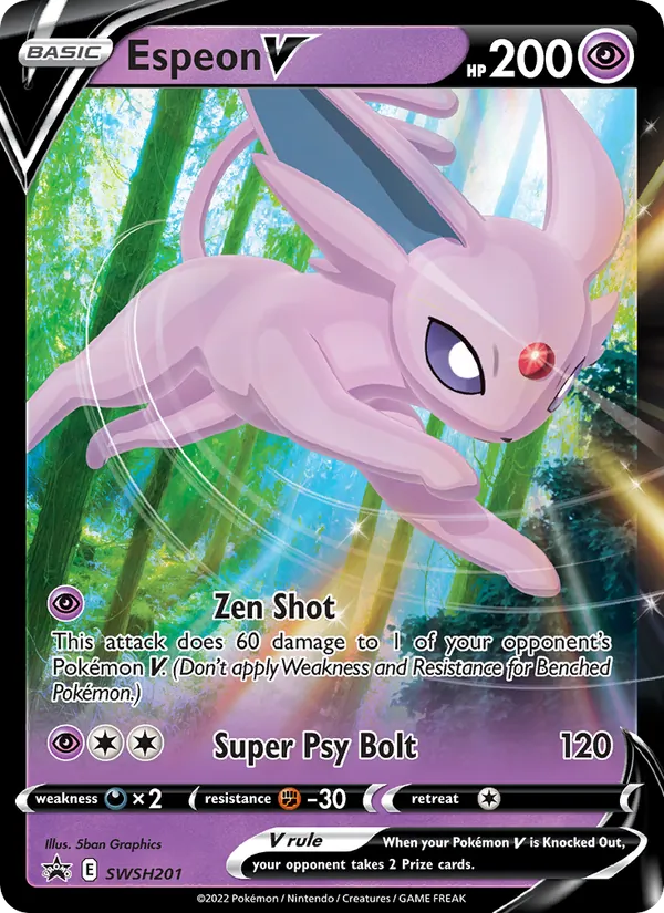 Espeon V, SWSH Black Star Promos No. SWSH201