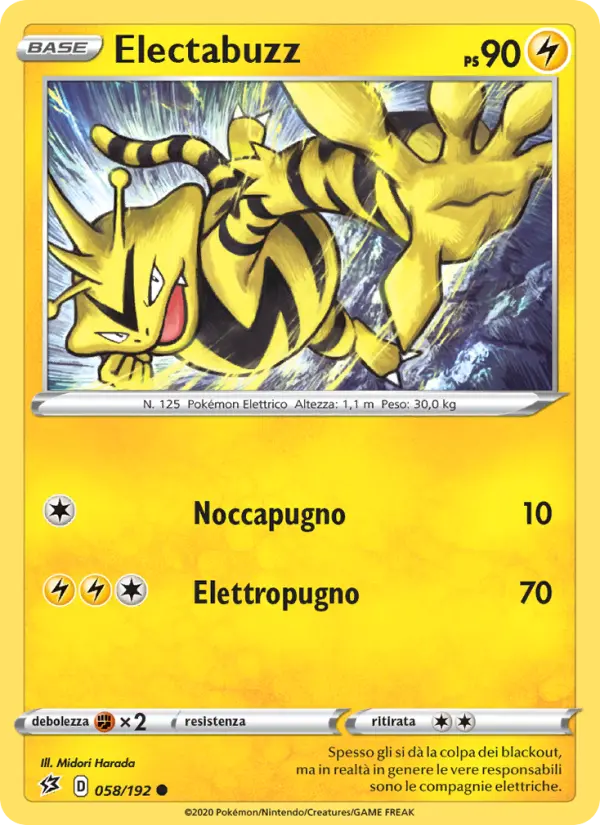 Electabuzz, Fragore Ribelle Nº 58