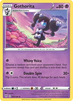 Gothorita, Darkness Ablaze No. 74 Normal