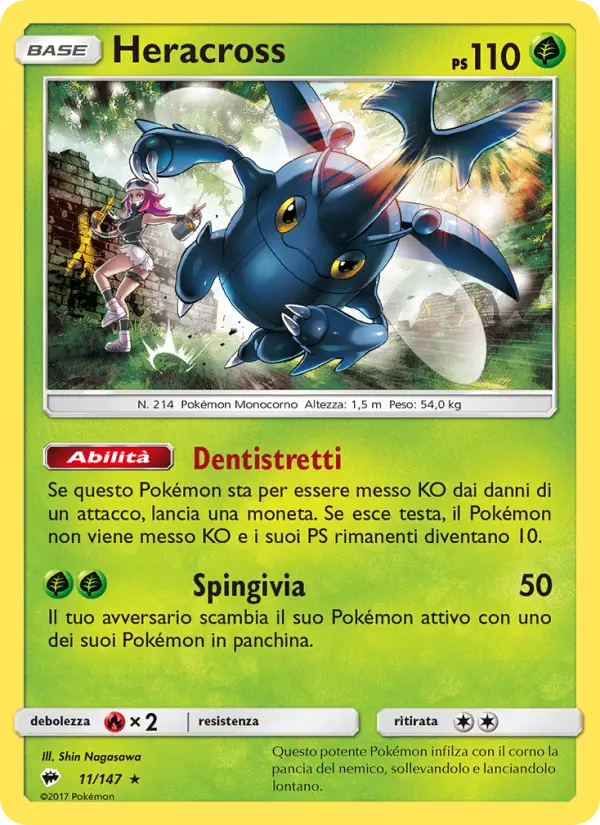 Heracross, Ombre Infuocate Nº 11
