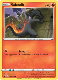 Salandit, Sword & Shield No. 27 Normal