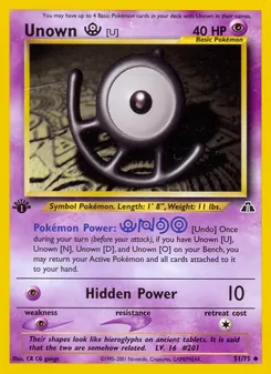 Unown [U], Neo Discovery No. 51 Normal