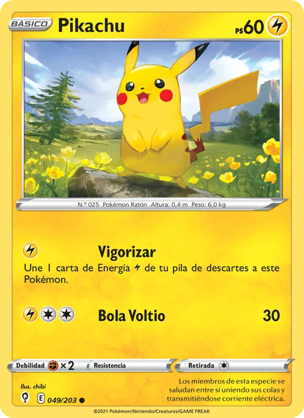 Pikachu, Cielos Evolutivos No. 49