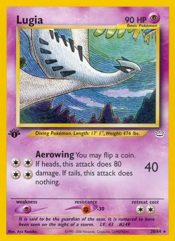 Lugia, Neo Revelation No. 20