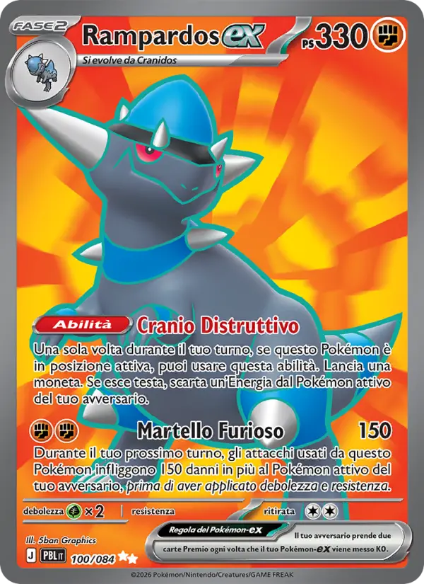 Rampardos-ex, Buio Pesto No. 100