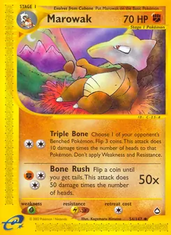 Marowak, Aquapolis Nº 54 Normal