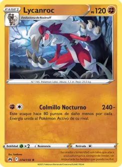 Lycanroc, Cenit Supremo No. 074 Normal